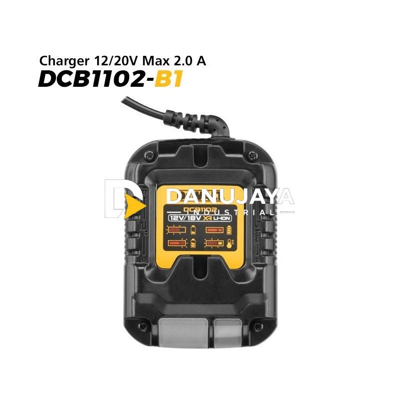 Dewalt Charger / Pengisi Daya Baterai 12/20V Max 2.0 A DCB1102-B1