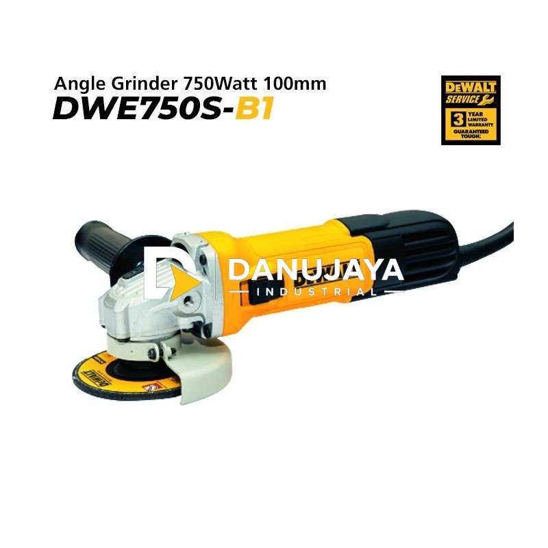 Dewalt Angle Grinder / Gerinda Tangan Listrik 750Watt 100mm DWE750S