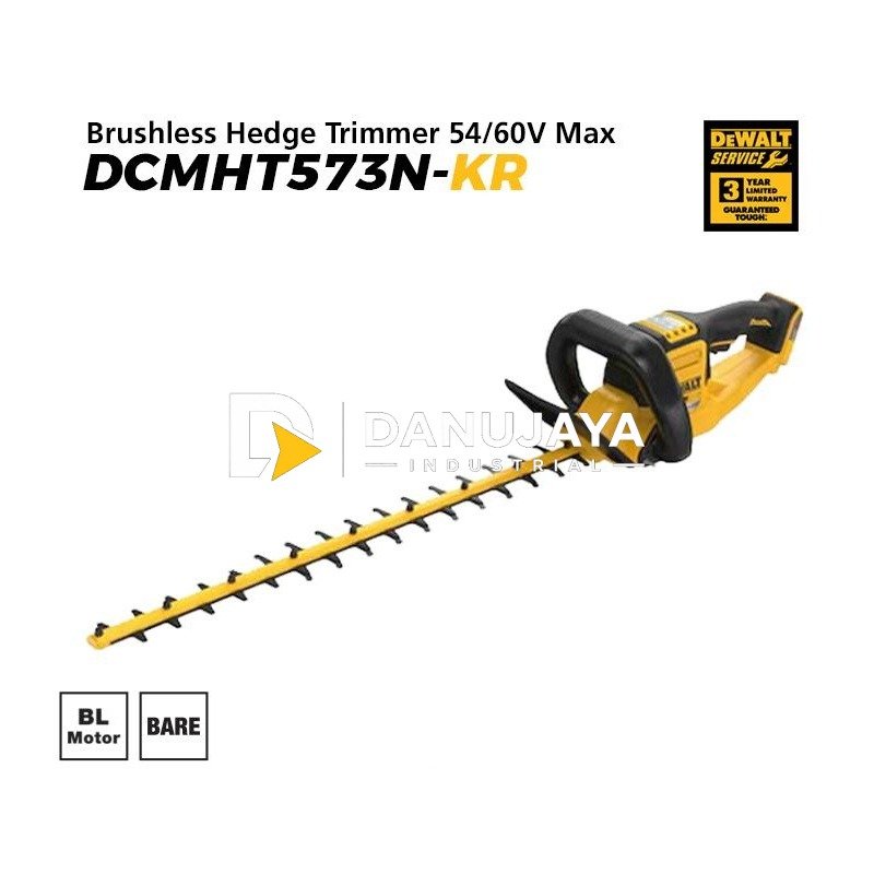 Dewalt Brushless Hedge Trimmer / Mesin Potong Rumput 54/60V Max 31mm DCMHT573N-KR (Unit Only)