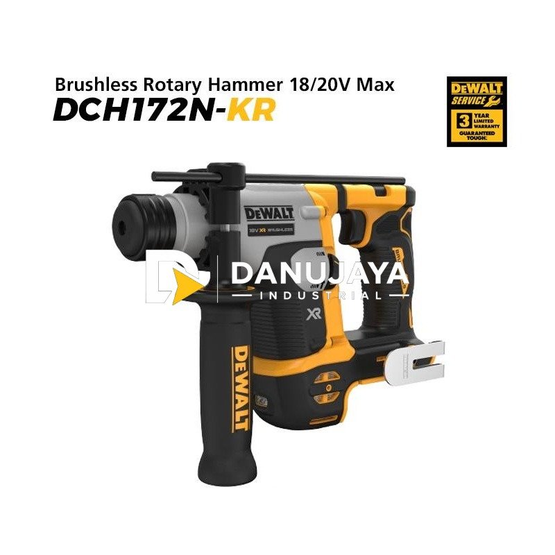 Dewalt Brushless Rotary Hammer / Bor Beton Baterai 18/20V Max DCH172N-KR (Unit Only)