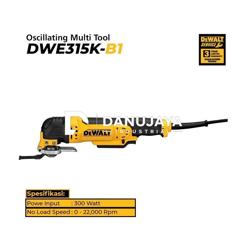 Dewalt Oscillating Multi Tool 300Watt DWE315K
