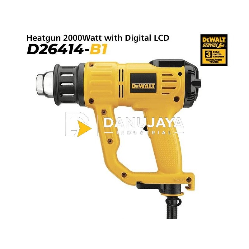 Dewalt Heat Gun With LCD / Mesin Pemanas Listrik 2000Watt D26414