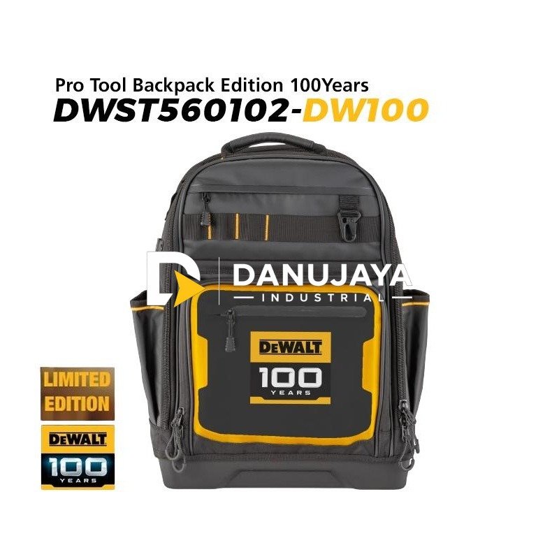 Dewalt Pro Tool Backpack Edition 100 Years Ip54 / Tas Perkakas Tool DWST560102-DW100