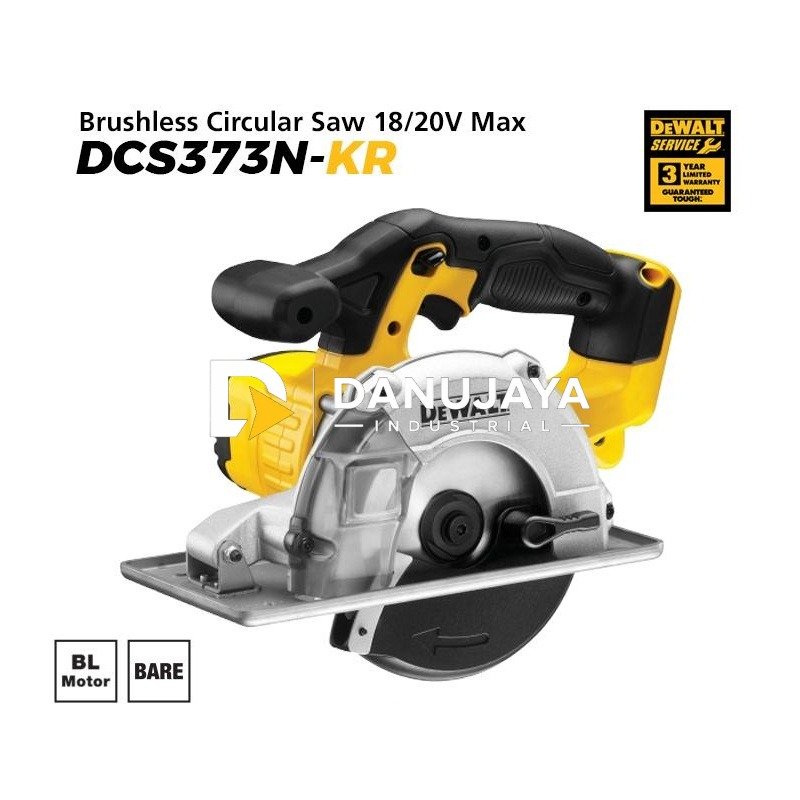 Dewalt Brushless Circular Saw / Gergaji Sirkel Baterai 18/20V Max 140mm DCS373N-KR (Unit Only)