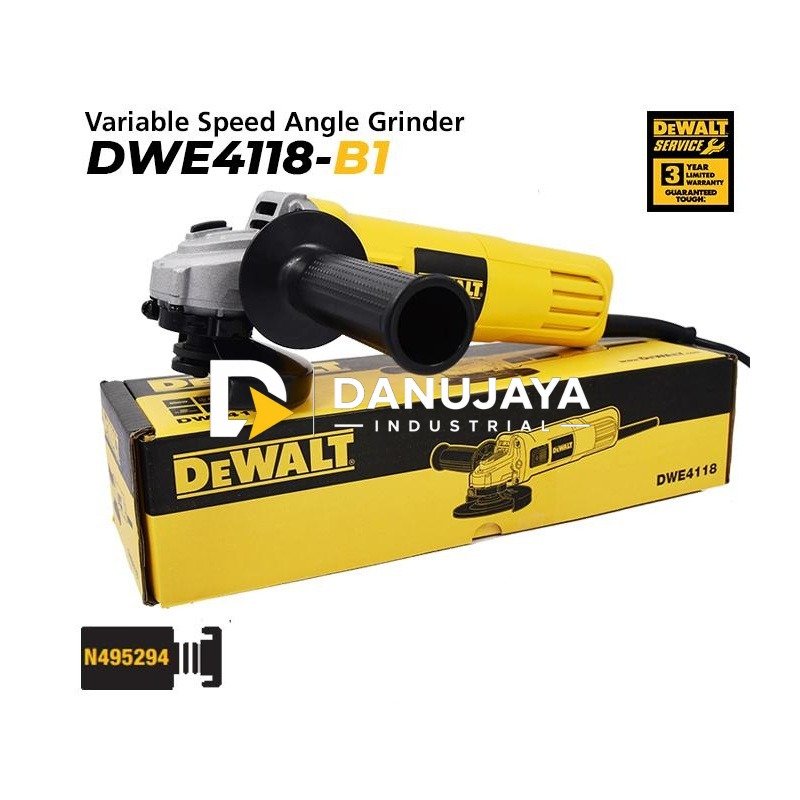 Dewalt Angle Grinder W/ Variable Speed 950W 100mm DWE4118