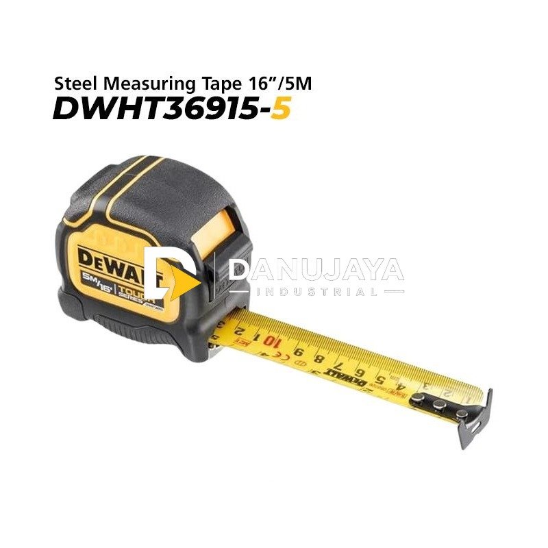 Dewalt Steel Measuring Tape Tough Series / Meteran Manual 16"/5M x 32mm DWHT36915-5