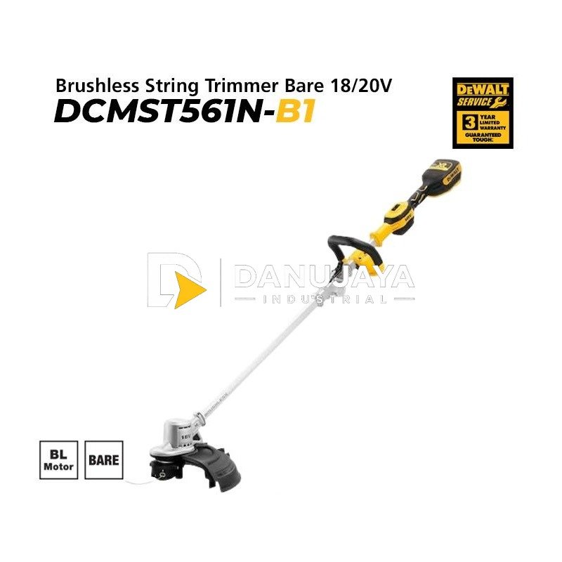 Dewalt Brushless String Trimmer Bare / Mesin Potong Rumput 18/20Volt Max 35cm DCMST561N-B1