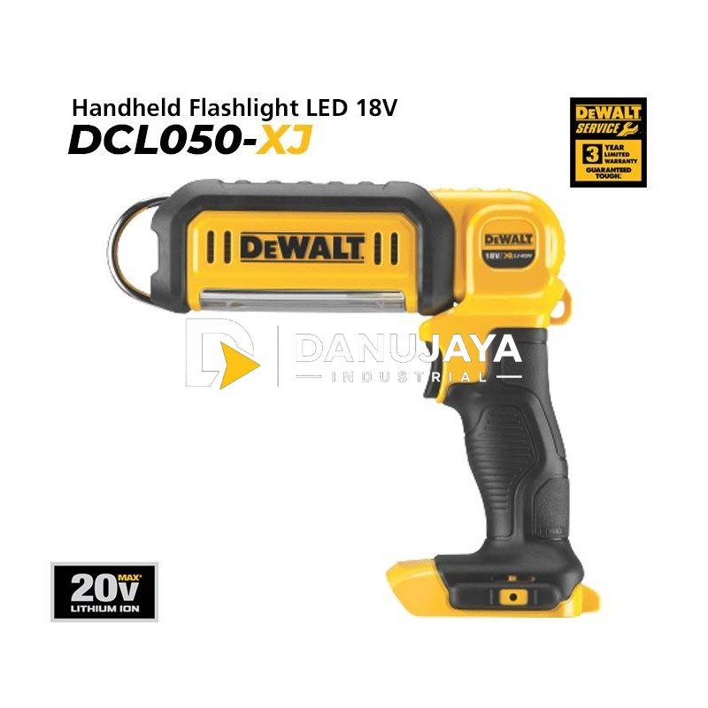 Dewalt Handheld Flashlight LED / Lampu Baterai 18V DCL050 (Unit Only)