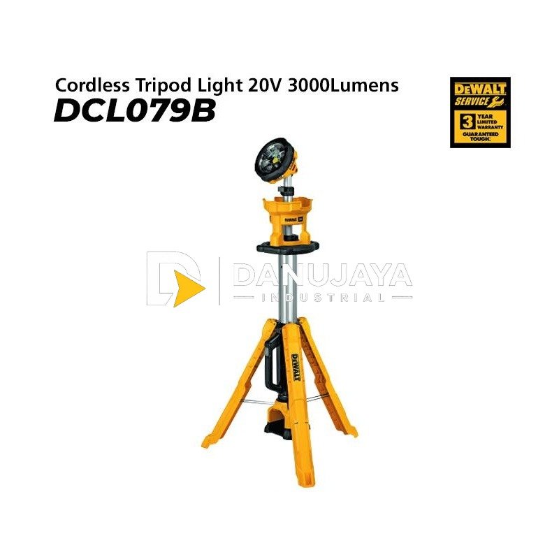 Dewalt Cordless Tripod Light / Lampu Tripod 20Volt DCL079B