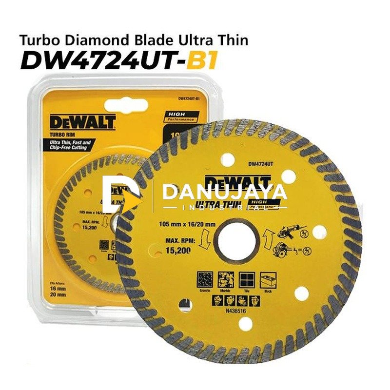 Dewalt Mata Diamond untuk Granite w/ Ultra Thin 105mm DW4724UT