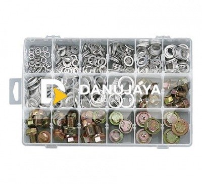 ASSORTMENT OF ALUMINUM GASKETS & SCREWS JTC-2019A