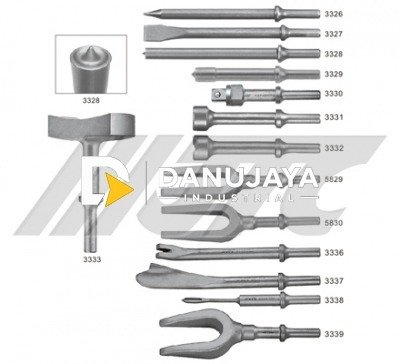 CHISEL FOR AIR HAMMER 40x68 Half moon JTC-3333