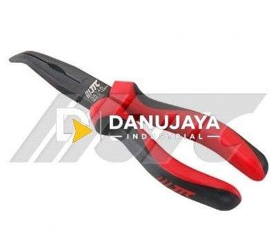 JTC 34248 -Twin Color Bent Long Nose Plier Tang Catut 8'