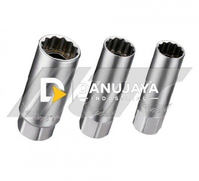 MAGNETIC SPARK PLUG SOCKET SOCK SHOCK MATA KUNCI 3/8" x 18mm JTC-4569
