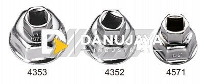 ALAT PEMBUKA FILTER OLI / OIL FILTER WRENCH 6P/27MM JTC-4571
