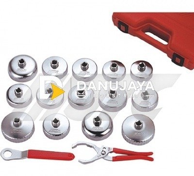 16PCS STEEL OIL FILTER SOCKET MATA KUNCI SOK SOCK SET JTC-4666