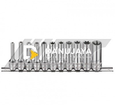 3/8" x 11PCS DEEP STAR BINTANG SOCKET MATA KUNCI SOCK SET JTC-H311E