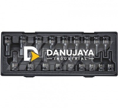 1/2" DR. 18PCS IMPACT BIT SOCKET MATA KUNCI SOK SOCK SET 60L JTC-K4181