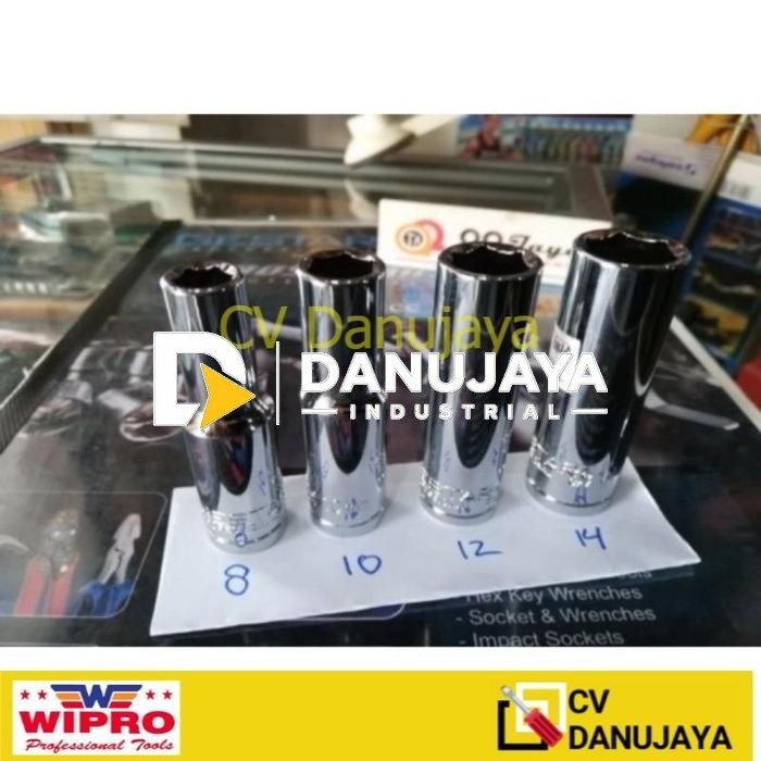 Mata KUNCI IMPACT WRENCH WIPRO SHOCK SOCK LONG Ukuran 8 - 24 MM