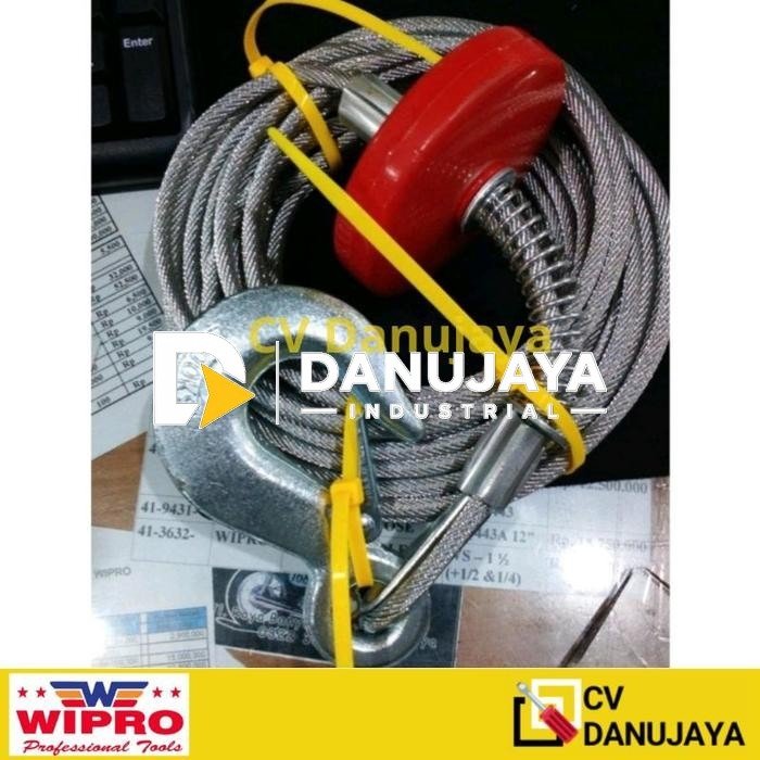 Spare Part Kawat Seling Sling Wire Hook Steel Hoist PA 1000 PA1000 WIPRO