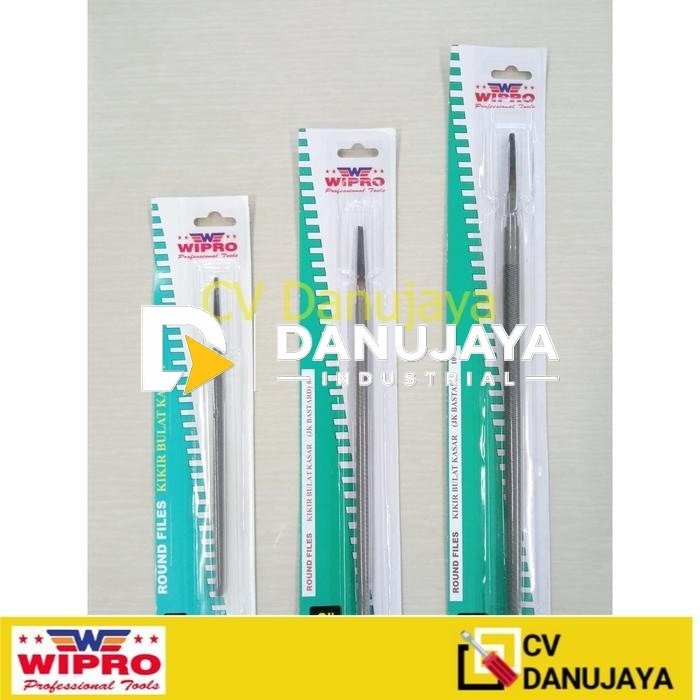 Kikir Bulat Kasar / Round Files ( 6"/8"/10" ) Wipro 1/2