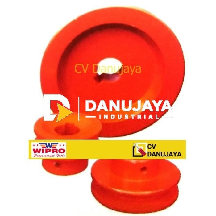 Pully Aluminium 1 Jalur OD 3.5 Inch ID 24 mm Wipro PA1-30524