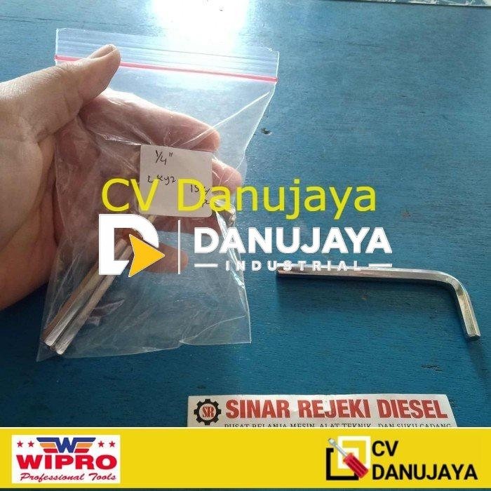 Kunci L 1/4" 1/4 Inch 1/4 Inchi Wipro