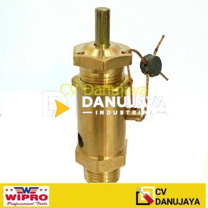 Sparepart Kompresor Angin Safety Valve Kuningan 1/4 inch WIPRO