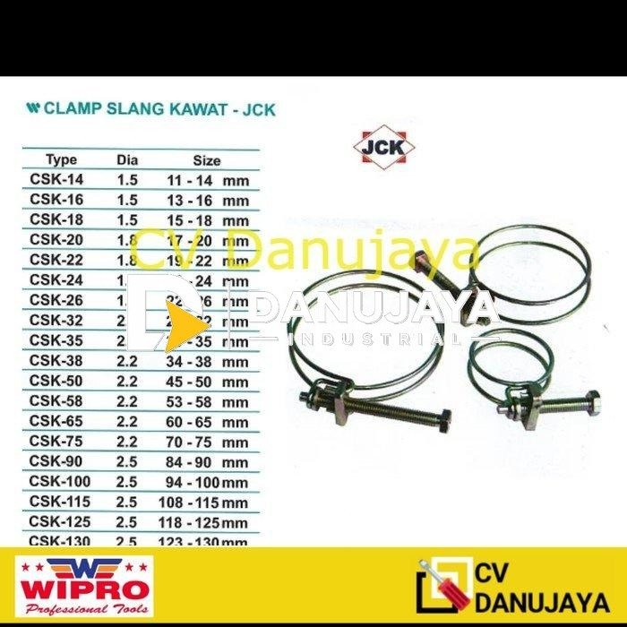 WIPRO CLAMP SELANG KAWAT / KLEM SELANG / PENJEPIT - CSK-14