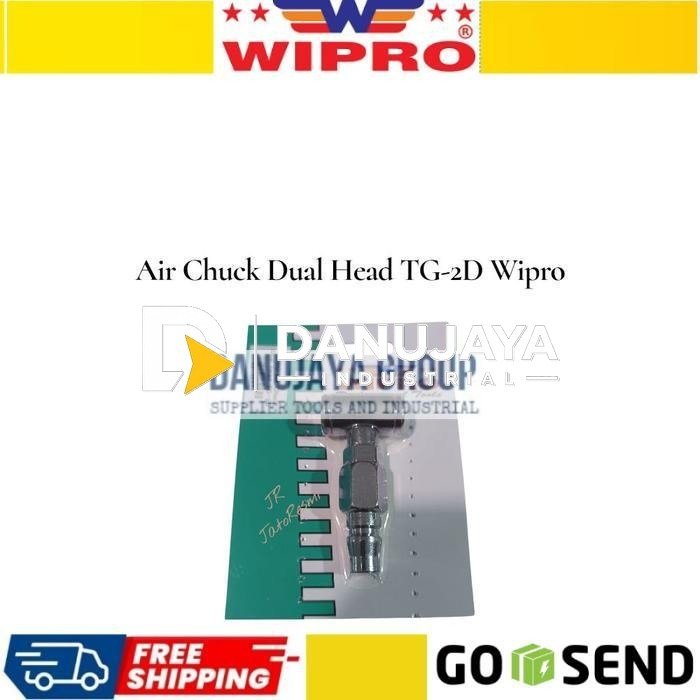 Air Chuck Dual Head TG-2D Wipro Kepala Angin 2 Sisi Isi Angin Ban Mobil Motor