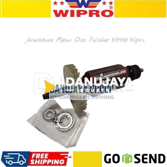 Spare Part Armatur Wipro W7700 No 4 untuk Mesin Poles 7” Disc Polisher Armature Disc Polisher W7700 Wipro Part No 4 Suku Cadang Mesin Poles