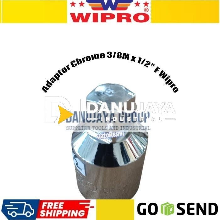 Wipro Adaptor Sock 3/8 Male ke 1/2 Female Chrome Vanadium