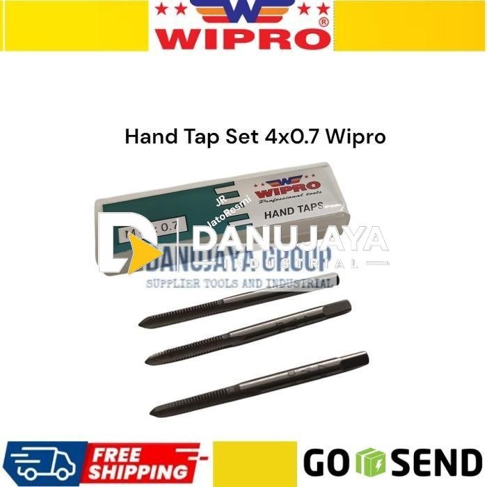 Hand Tap Set 4x0.7 Wipro Alat Membuat Lubang Drat 4x0.7 Hand Tap Handtap Handtaps Set Wipro Alat Membuat Lubang Ulir Besi Drat