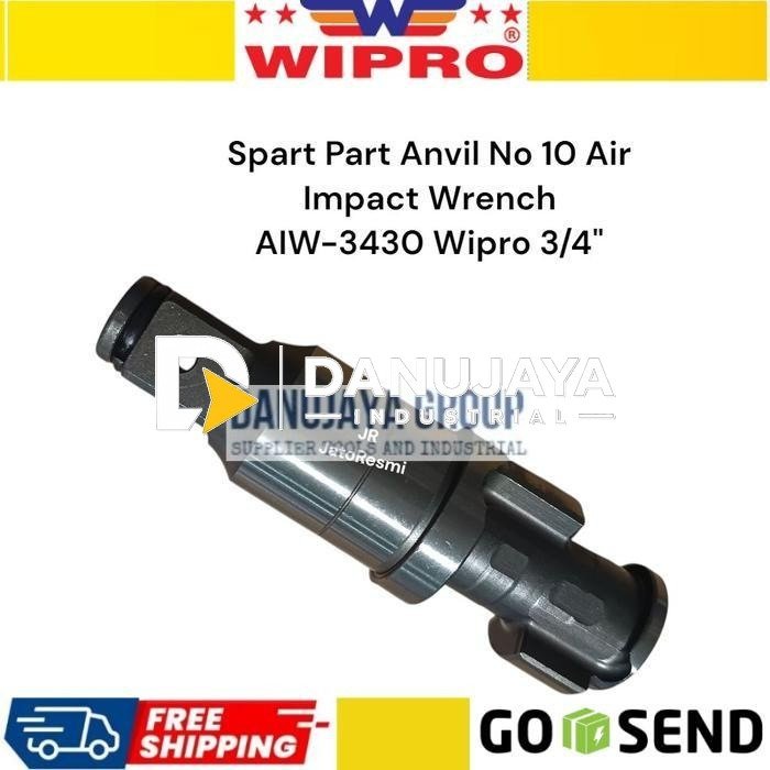 Sparepart Anvil 3/4” Air Impact Wrench Wipro AIW-3430 Part No 10Impact Wrench 3/4 Inch Wipro AIW-3430 No 10 Suku Cadang As Drive