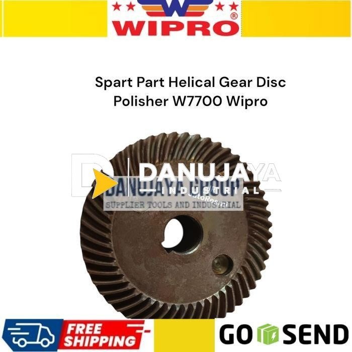 Spare Part Helical Gear Disc Polisher 7 Inch Wipro W7700 No 19 Gear Mesin Poles 7”
