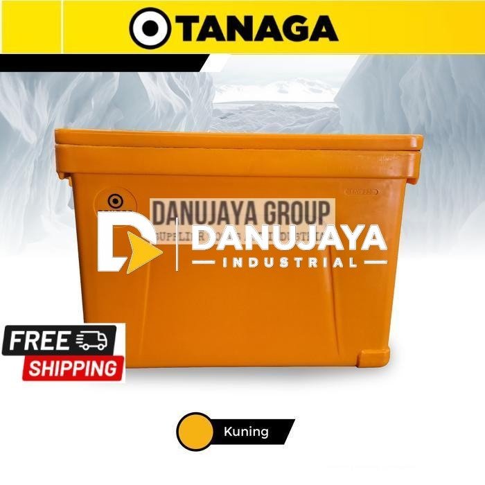 TANAGA Cooler Box 220 Liter Termos Coolbox Ice Box Es Batu Daging Ikan Pendingin Tahan Lama - kuning
