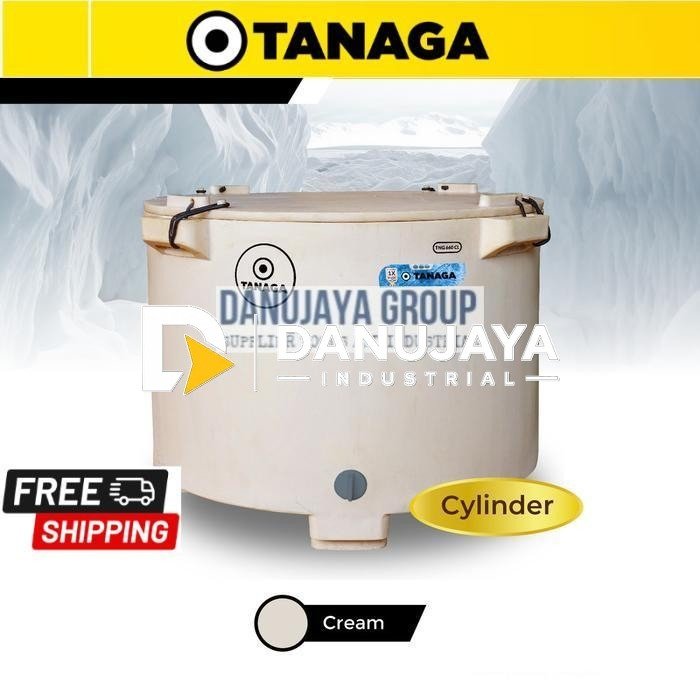 TANAGA Coolbox Cool Box 660CL Kotak Kulkas Dingin Cooler Box Tempat Pendingin Es Ikan Daging Minuman Tahan Lama Portable Outdoor Travel WHITE