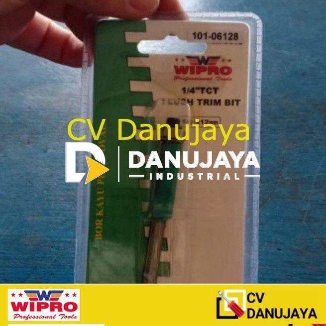Mata Profil Router Straight Bit 1/4 x 12 mm 12mm Bearing Wipro mc
