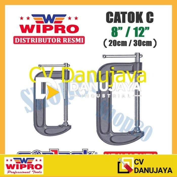 Wipro Sonjack Catok C Heavy Duty HD Penjepit Klem Clamp 8" 12" inci - 8 inci
