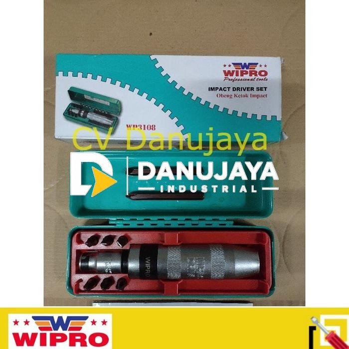 OBENG KETOK SET WIPRO WP3108 ISI MATA OBENG PENDEK 6PCS+PANJANG 2 PCS
