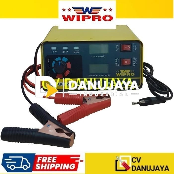 Wipro Charger Aki Accu Baterai Auto Stop Battery Digital Intelligent Pulse Smart-06 Smart-20 Smart 06 Smart 20 - Smart-20