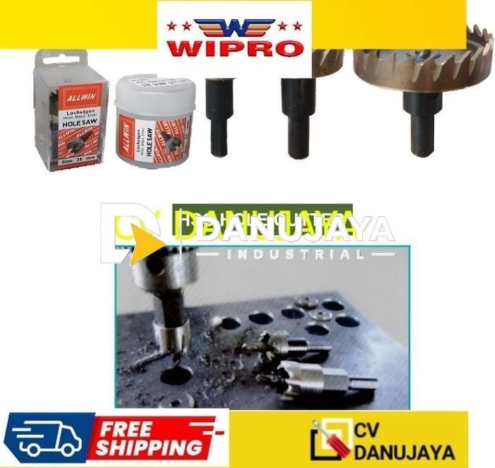 ALLWIN HSS Holesaw  Hole Cutter  Pelubang Besi Mata Bor Lubang Baja (Size 12 - 41 mm) - 12mm