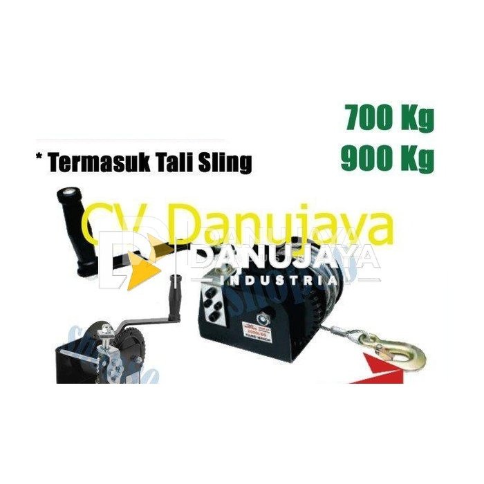 Wipro Katrol Hand Winch Handle Atas Kerekan Derek Manual 700 900 Kg - WWR-15