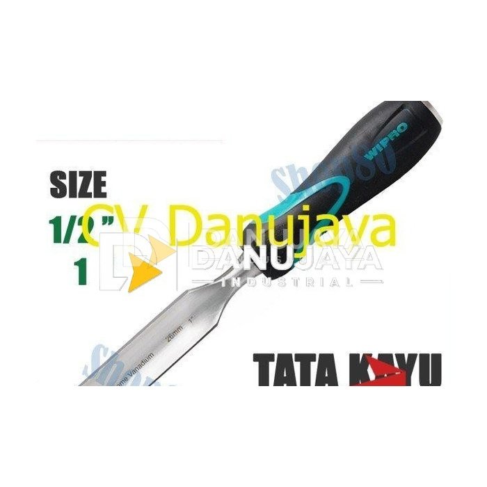 Wipro Tatah Model U Pahat Tata Kayu Lengkung Kuku 1/2" 1" 12 25 mm - 1/2"