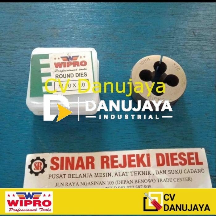 Mata Senai M10 x 1.0 M10 x 1,0 Drat Luar Baut Mata Snei Snai Dies Head M10x1.0 M10x1,0 M10 x 1 Wipro