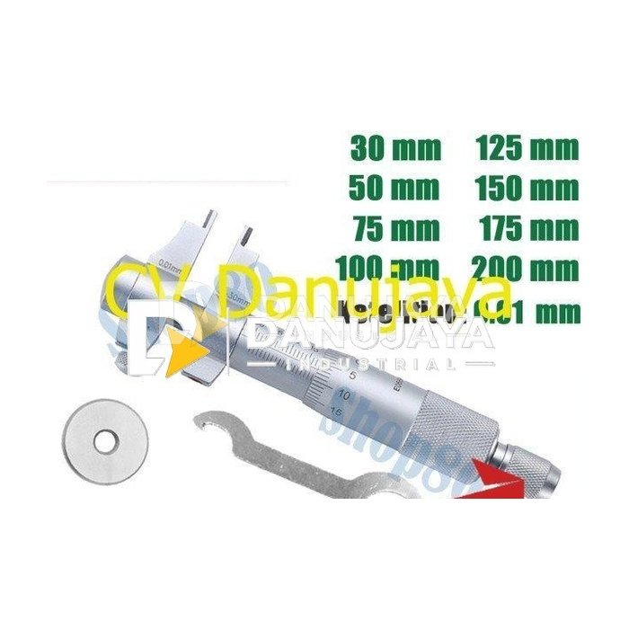 Wipro Micrometer Sekrup Inside Dalam 30 50 75 100 125 150 175 200 mm - 5-30mm
