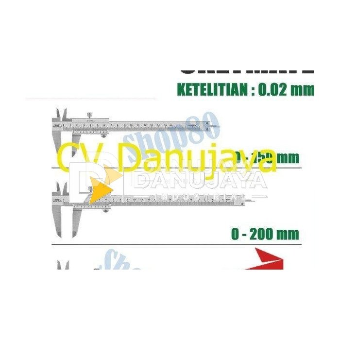 Wipro Jangka Sorong Sigmat Sketmat Vernier Caliper 150 200 300 mm - 0-150mm