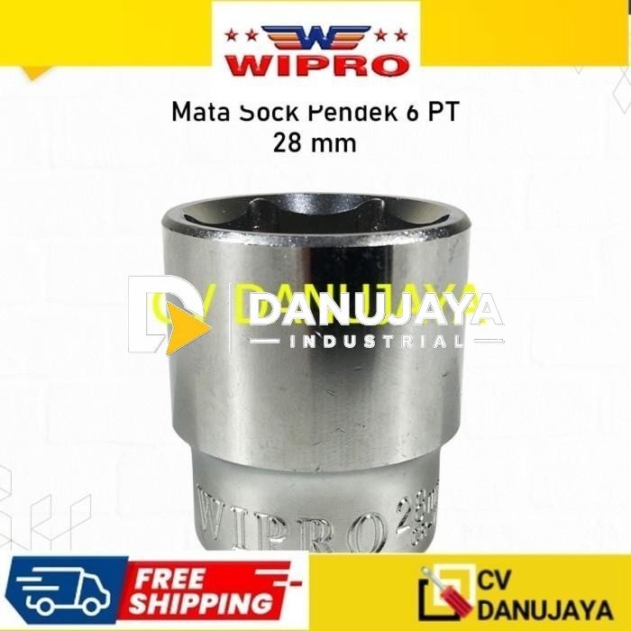 Wipro Mata Kunci Shock Sok Sock 3/4" 12PT 17 18 19 20 21 22 23 24 mm - 17 mm