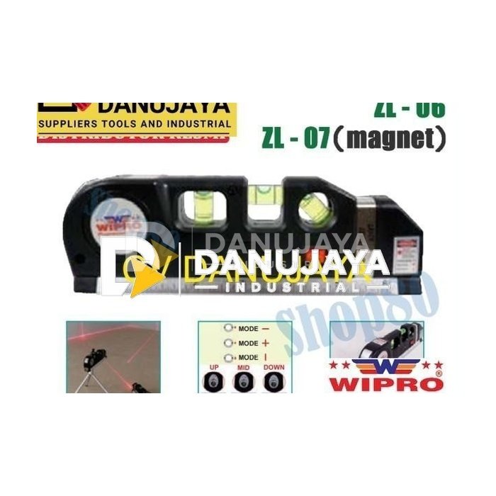 Wipro Waterpass Red Laser Magnet Waterpas Water Pass Pas - Tanpa Magnet