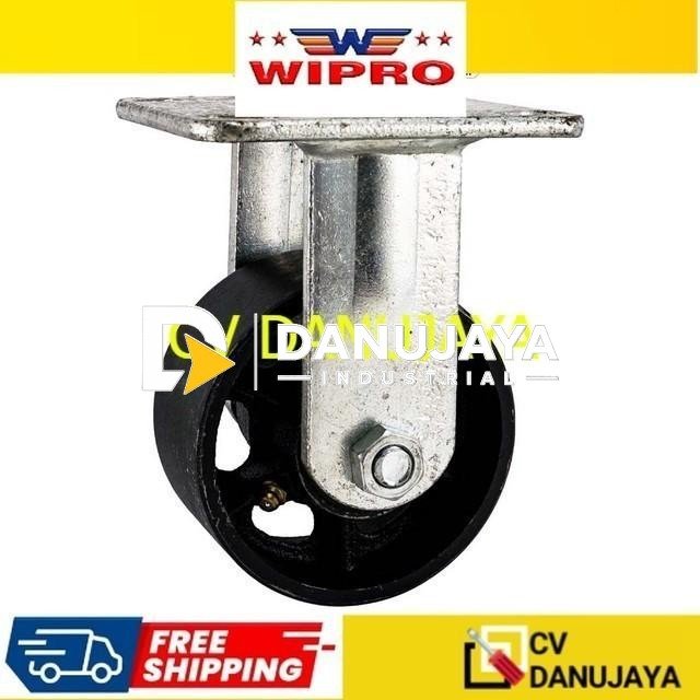 Wipro Roda Trolley Troli Troly Gerobak Besi Heavy Duty 8" M (640)